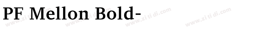 PF Mellon Bold字体转换